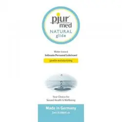 Pjur med natural lubricante base agua 2 ml Pjur med natural lubricante base agua 2 ml