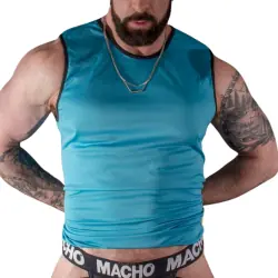 Macho camiseta azul s/m