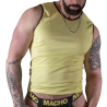 Macho camiseta amarillo - 1
