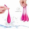 Peso Leslie Kegel Fit en la mano, resistente al agua