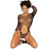 Leg Avenue Bad Babe negro de rodillas