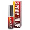 Frasco y caja anteriores de Spray 'M Up