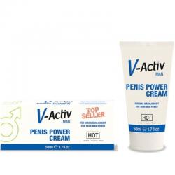 Hot - v-activ crema potenciadora hombre 50ml