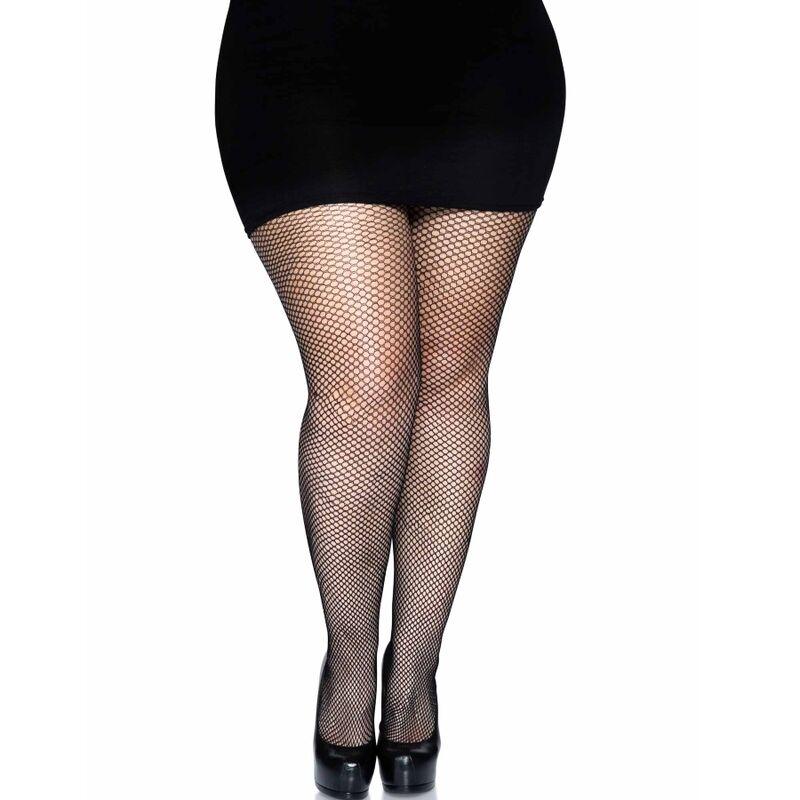 Leg avenue medias en red - negro talla grande Leg avenue medias en red - negro talla grande
