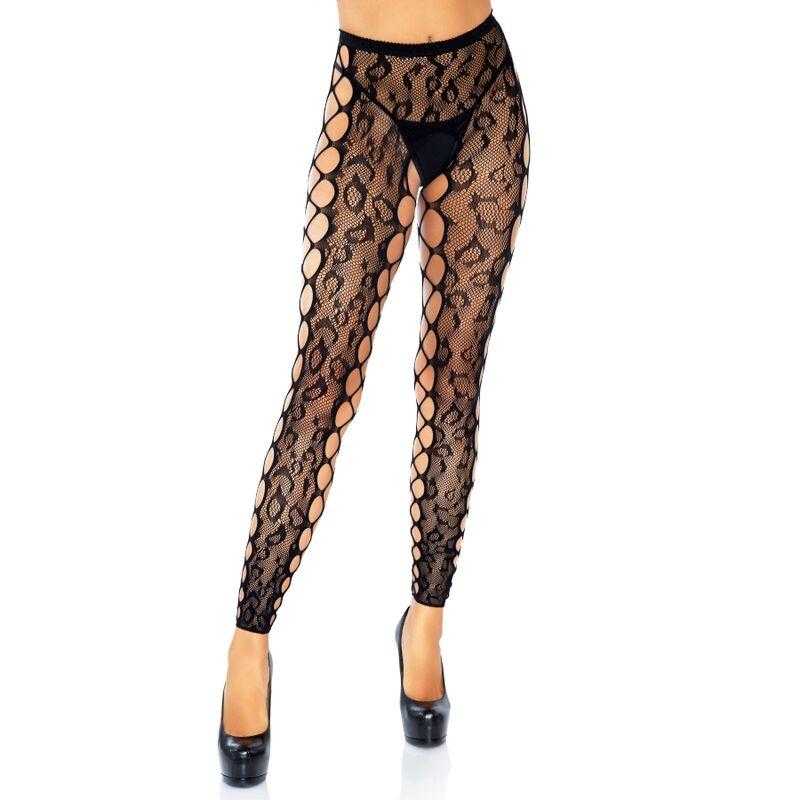 Leg avenue footless crothless tights one size Leg avenue footless crothless tights one size