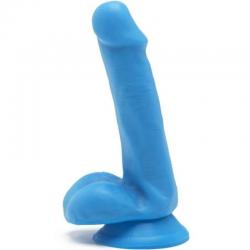Get real - happy dicks dildo 12 cm con testiculos azul