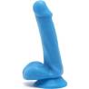 Get real - happy dicks dildo 12 cm con testiculos azul - 1