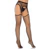Leg avenue industrial medias liguero con anillas cuerpo de red talla unica - 1