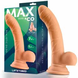 MAX & CO Sean Dildo Realista con Testículos 19cm Natural - - 1