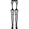 Passion - s026 medias con liguero talla unica - 5