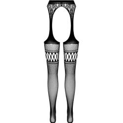 Passion - s026 medias con liguero talla unica - - 6