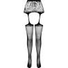 Passion - s028 medias con liguero talla unica - 5