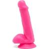 Get real - happy dicks dildo 12 cm con testiculos rosa - 1