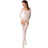 Passion woman bs055 bodystocking blanco talla unica - 1