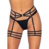 Spice It Up de Leg Avenue, liguero con brillantes y tiras para el muslo, de frente