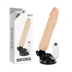 Basecock - vibrador realistico control remoto natural 20 cm