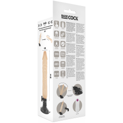 Basecock - vibrador realistico control remoto natural 20cm - - 6