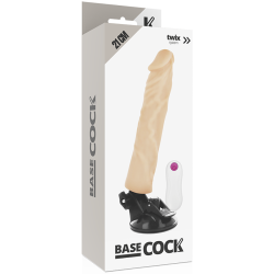 Basecock - vibrador realistico control remoto natural 21cm - - 5