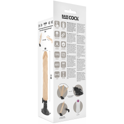 Basecock - vibrador realistico control remoto natural 21cm - - 6
