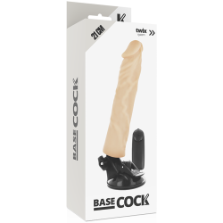 Basecock - vibrador realistico control remoto 21 cm - - 5
