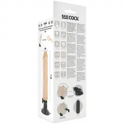 Basecock - vibrador realistico control remoto natural 21 cm