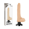 Vista completa del vibrador Basecock con ventosa