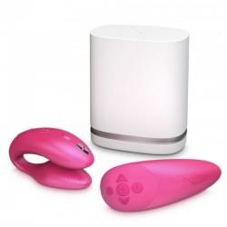 We vibe chorus vibrador parejas con control squeeze rosa