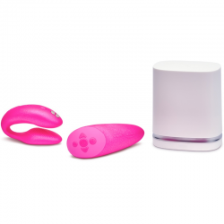 We vibe chorus vibrador parejas con control squeeze rosa