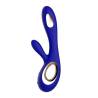 LELO Soraya Wave azul medianoche en vista lateral