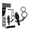 Plug texturizado con anilla doble Addicted Toys junto a su caja