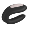 Satisfyer Double Joy negro, otra vista lateral