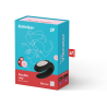 Satisfyer Double Joy, caja turquesa con el producto negro
