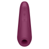 Satisfyer Curvy 1+ rojo de frente con la boquilla de succión