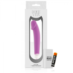 Dolce vita - realistic vibrador silicona lila