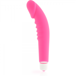 Dolce vita - realistic pleasure vibrador silicona rosa