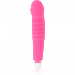 Dolce vita - realistic pleasure vibrador silicona rosa