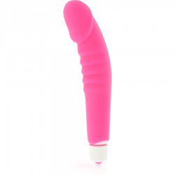 Dolce vita - realistic pleasure vibrador silicona rosa