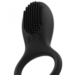 Coquette chic desire anillo vibrador control remoto recargable negro / gold