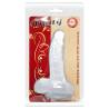 Baile dildo realistico con ventosa y testiculos 16.7 cm transparente - 6