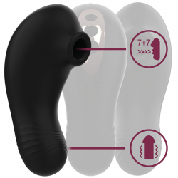 Rithual - shushu pro pocket estimulador clitoris 2 potentes motores azabache
