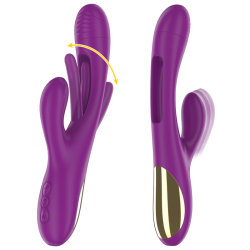 Intense - apolo vibrador multifunción recargable 7 vibraciones con lengua oscilante morado - - 2