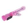 Vibrador Intimate Tease rosa tumbado, vista de lado