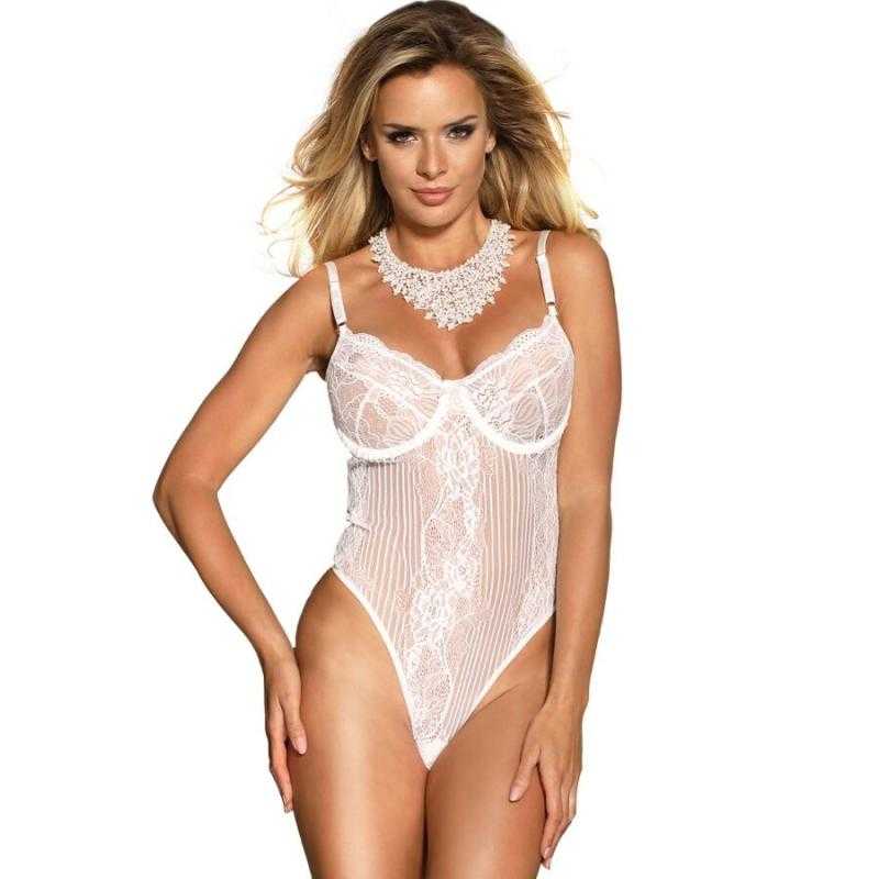 Queen lingerie teddy blanco Queen lingerie teddy blanco