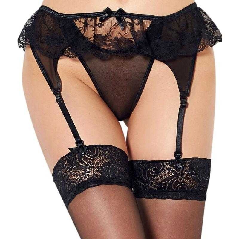 Queen lingerie tanga con liguero Queen lingerie tanga con liguero