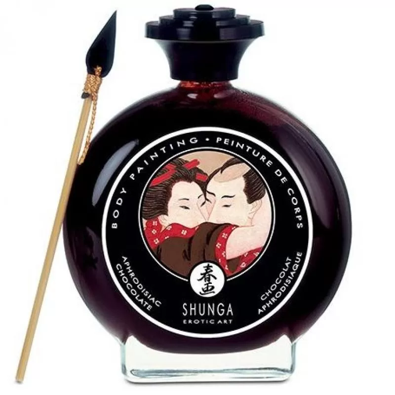 Shunga pintura corporal de chocolate