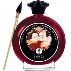 Shunga pintura corporal de fresas y cava