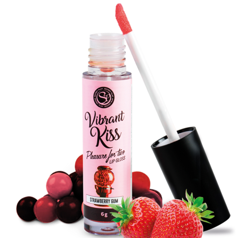 Secretplay lip gloss vibrant kiss chicle de fresa