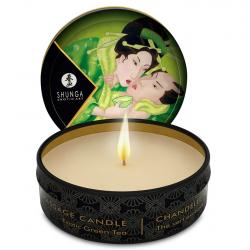 Shunga mini caress by candelight vela masaje té verde 30ml