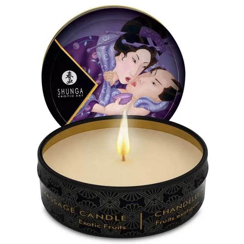 Shunga mini caress by candelight vela masaje frutas exoticas 30ml