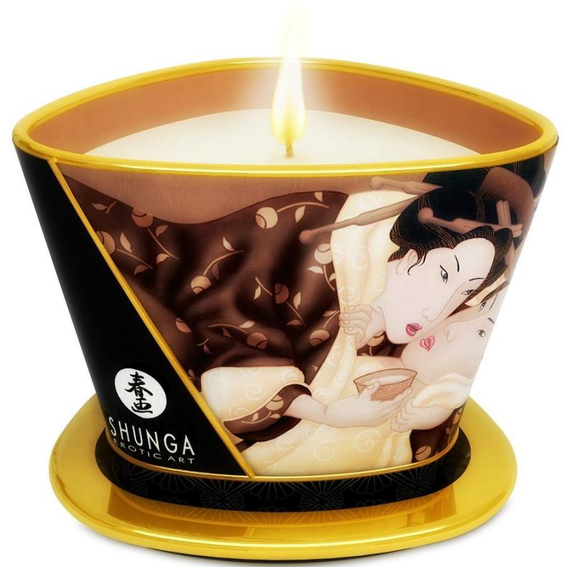 Shunga mini caress by candelight vela masaje chocolate 170ml